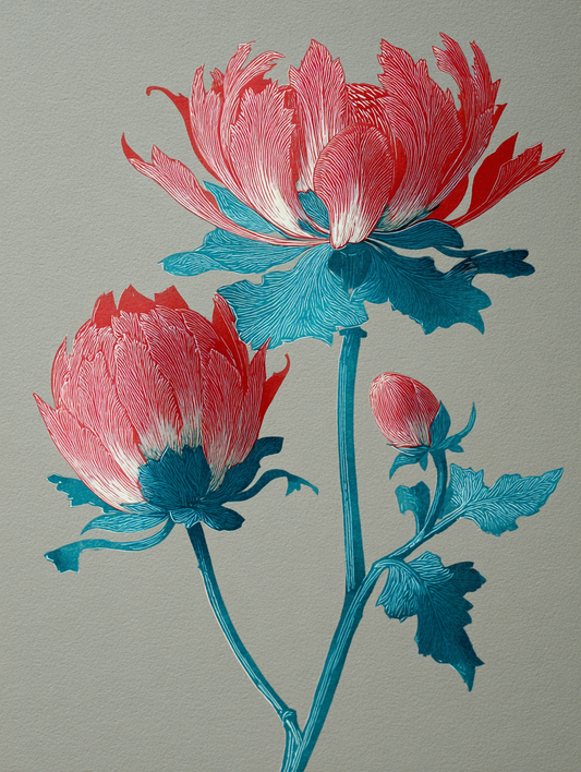 Coral Chrysanthemum